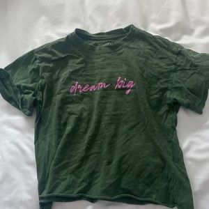 Mighty Fine women’s distressed crop tee